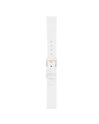 Eletta Bracelete 16mm Pele Branca Dourad