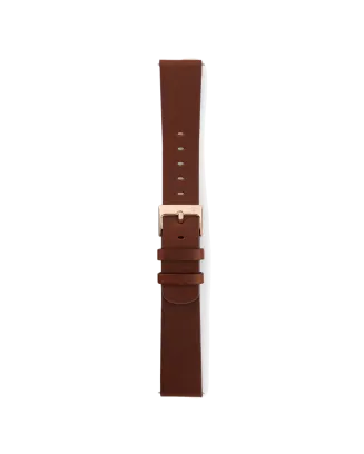 Eletta Bracelete 20mm Pele Castanha Dour