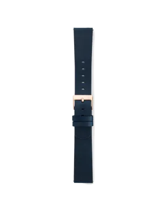 Eletta Bracelete 20mm Pele Azul Dourado