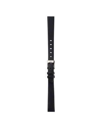 Bracelete Pele Preta Aço 12mm