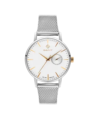 Relógio Feminino Park Hill Lady Branco e Prateado