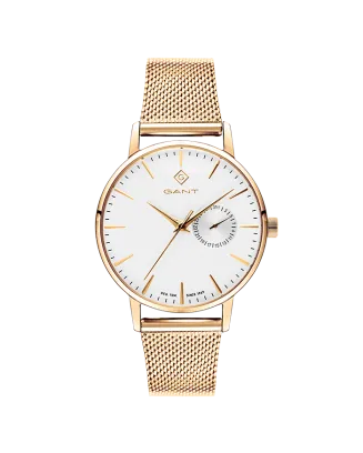 Relógio Feminino Park Hill Lady Branco e Dourado