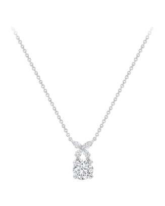 Colar Butterfly Ouro Branco E Diamantes