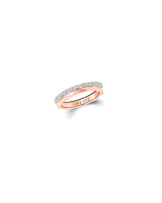 Alian&ccedil;a Laurence Graff Signature Ouro Rosa E Diamantes
