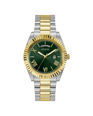 Relógio Masculino Connoisseur Verde com Bracelete Bicolor
