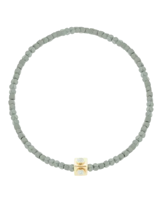 Pulseira Ouro Amarelo, Hematite E Diamantes
