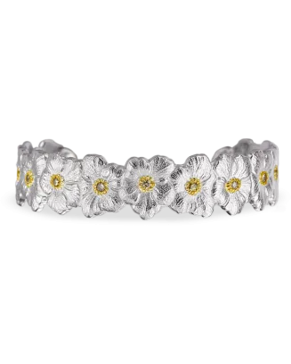 Pulseira Blossoms Prata e Vermeil com Diamantes