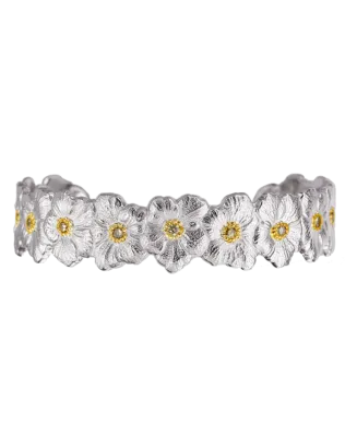 Pulseira Blossoms Prata E Diamantes