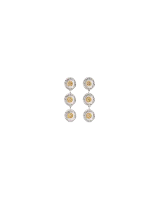 Brincos Blossoms Prata E Diamantes