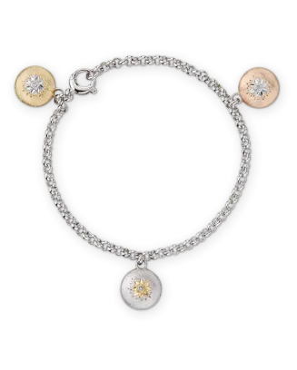 Pulseira Macri 3 Pendentes 3 Ouros