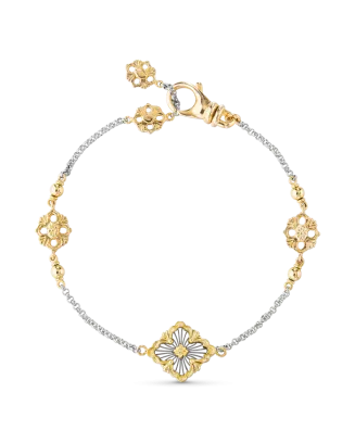 Pulseira Opera Ouro Amarelo E Ouro Branco