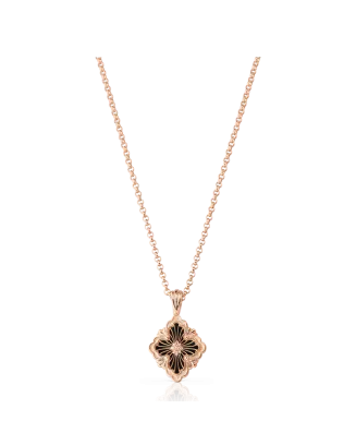 Pendente Opera Ouro Rosa E Ónix