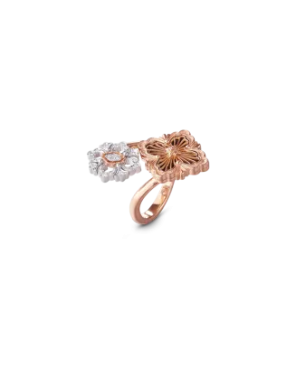 Anel Opera Ouro Rosa, Diamantes E Ónix