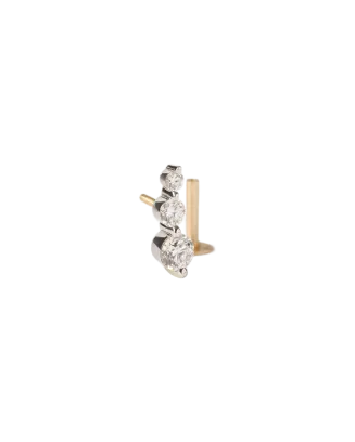 Piercing EveMini Ouro 3 Diamantes