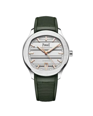 Relógio Polo Signature Data Bracelete Verde Borracha 42mm