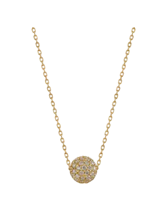 Colar Love Is The Air Ouro Amarelo E Diamantes