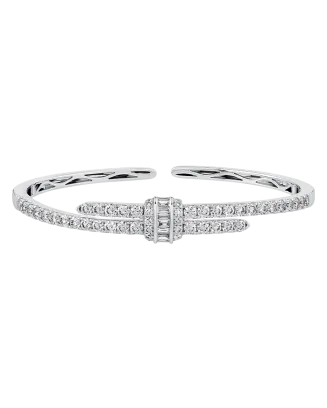 Pulseira Ouro Branco e Diamantes