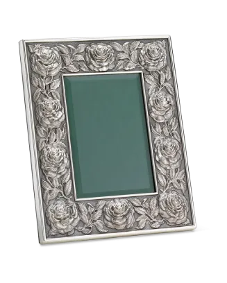 Moldura Flowers Prata L