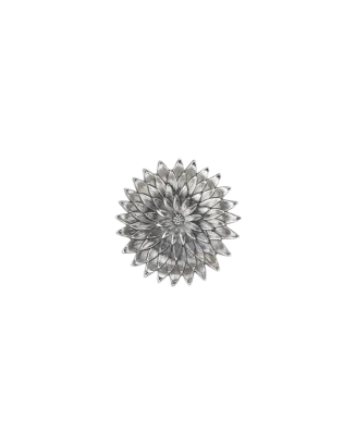 Marcador de Mesa Flowers Anemone em Prata