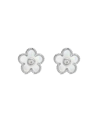 Brincos PIETRA Flor Branca