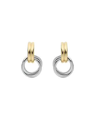 Brincos BICOLOR Duplo Aro