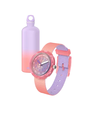 Rel&oacute;gio Flik Flak de crian&ccedil;a rosa SIGG