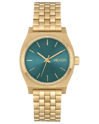 Relógio Medium Time Teller Turquesa e Dourado