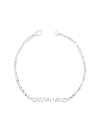 Pulseira Ouro Branco e Diamantes