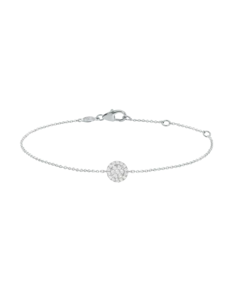 Pulseira Ouro Branco E Diamantes 0,18Cts