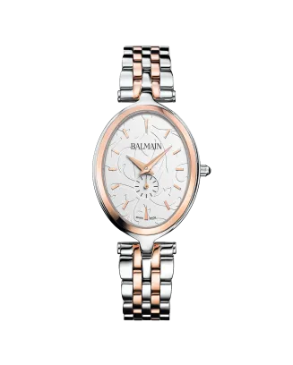 Relógio Senhora Haute Elegance Oval Aço Bicolor Rosa