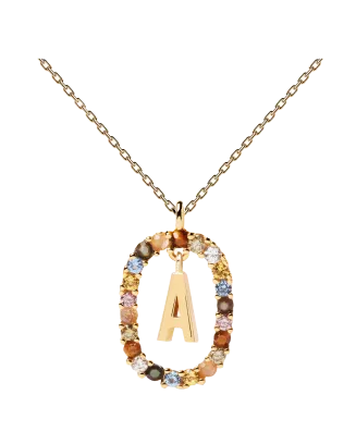 Colar Letra A Dourado