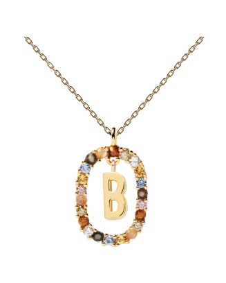 Colar Letra B Dourado