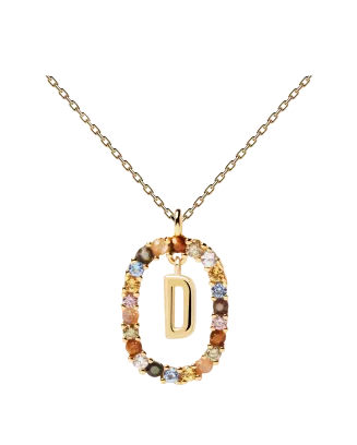 Colar Letra D Dourado