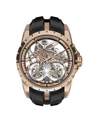 EXCALIBUR DOUBLE FLYING TOURBILLON OURO 45