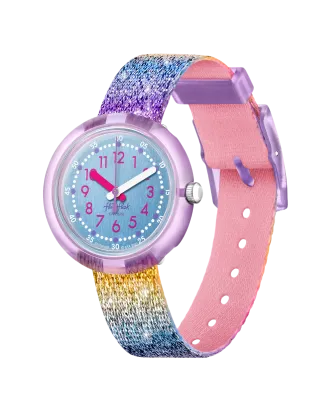 Relógio Flik Flak de criança arco-íris