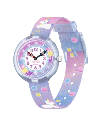 Relógio Flik Flak de criança unicórnios