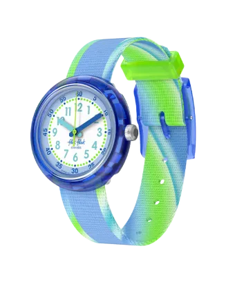 Rel&oacute;gio Flik Flak de crian&ccedil;a azul