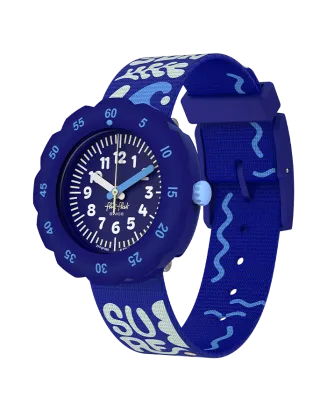 Rel&oacute;gio Flik Flak de crian&ccedil;a azul