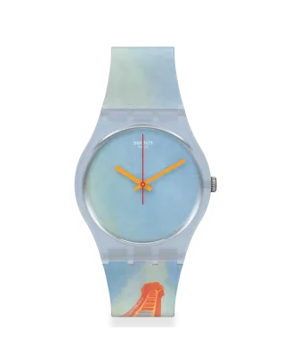 Relógio Swatch mulher azul Robert Delaunay