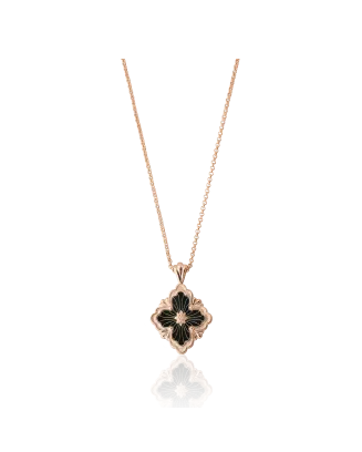 Pendente Opera Ouro Rosa e Ónix