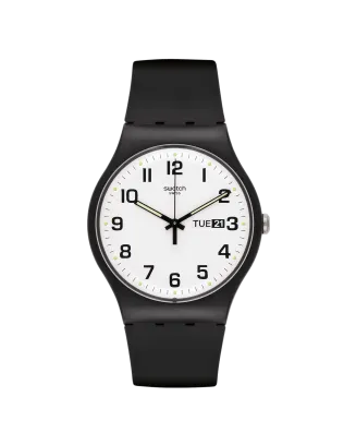 Relógio Swatch homem Preto e Branco Data