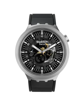 Rel&oacute;gio Swatch homem A&ccedil;o Preto
