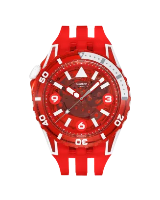 Relógio Swatch Scubaqua Vermelho