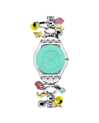 Rel&oacute;gio Swatch mulher Verde Dia da M&atilde;e