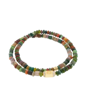 Pulseira Ouro Amarelo, Safiras Coloridas E Diamantes