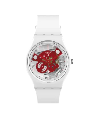 Relógio Swatch mulher Branco e Vermelho