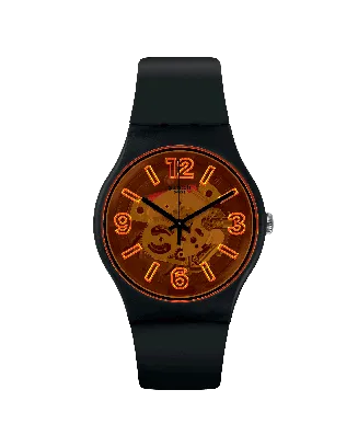 Relógio Swatch homem Preto e Laranja