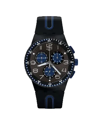 Relógio Swatch homem Cronógrafo Preto e Azul