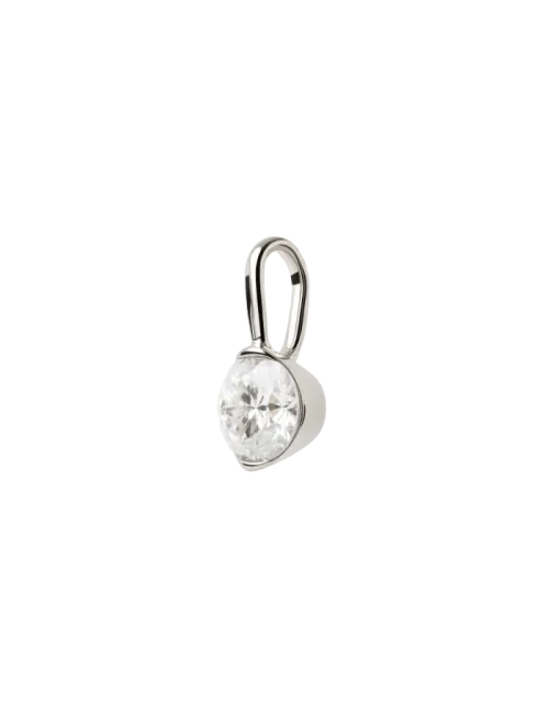 Pendente Grace Mini Ouro Branco Diamantes