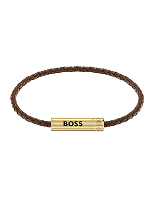 Pulseira Homem Pele e Aço Ares Air